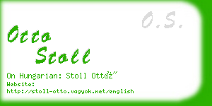 otto stoll business card